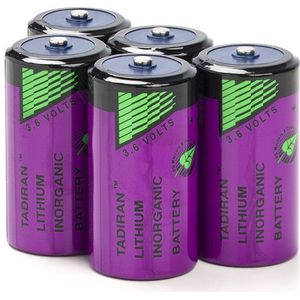 Aanbieding: 5 x Tadiran SL-2770 / C batterij (3.6V, 8500 mAh, Li-SOCl2)