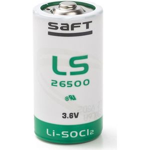 Saft LS26500 / C batterij (3.6V, 7700 mAh, Li-SOCl2)