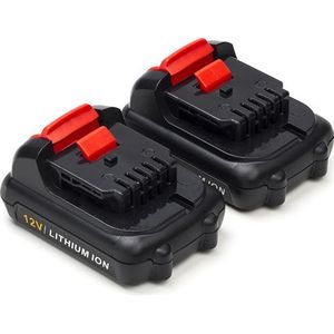 Starterset: 2x DeWalt DCB127-XJ / 12V XR accu's (12 V, 2.0 Ah, 123accu huismerk)