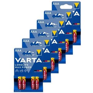 Varta Longlife Max Power AAA / MN2400 / LR03 Alkaline Batterij 24 stuks