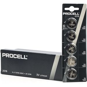 Aanbieding: Duracell Procell CR2016 Lithium knoopcel batterij (10 stuks)