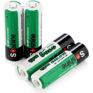 Soshine Oplaadbare AA / HR06 Ni-Mh Batterijen (4 stuks, 2700 mAh)