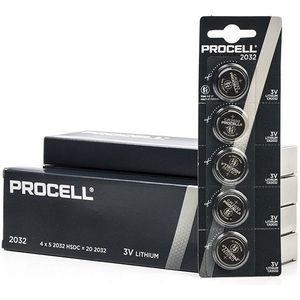Aanbieding: Duracell Procell CR2032 Lithium knoopcel batterij (25 stuks)