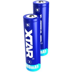 2 x XTAR 18650 batterij (3.7 V, 3500 mAh, 10A)