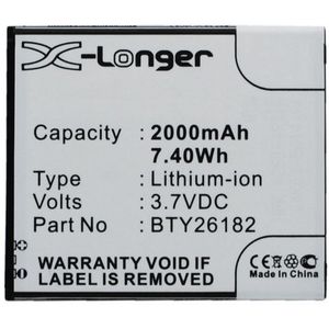 Mobistel BTY26182 accu (2000 mAh, 123accu huismerk)