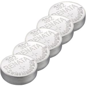 Renata 392 / SR736W / SR41 zilveroxide knoopcel batterij 5 stuks