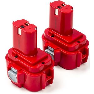 Startset: 2x Makita PA09 / 9120 / 9133 / 9134 accu (9.6 V, 1.5 Ah, 123accu huismerk)