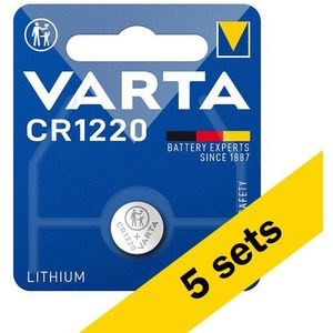 Varta CR1220 3V Lithium knoopcel batterij 5 stuks