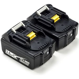 Startset: 2x Makita BL1830B / 18V LXT accu's (18 V, 3.0 Ah, 123accu huismerk)