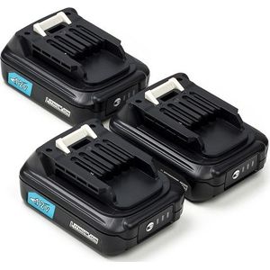Startset: 3x Makita BL1021B CXT / 197396-9 accu's (12 V, 2.5 Ah, 123accu huismerk)