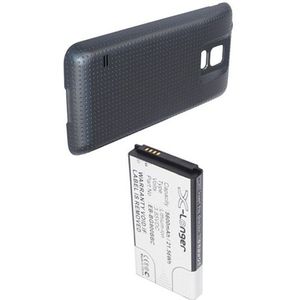 Samsung Galaxy S5 accu zwart extra hoge capaciteit (5600 mAh, 123accu huismerk)