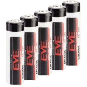 Aanbieding: 5 x EVE ER14505 / AA batterij (3.6V, 2700 mAh, Li-SOCl2)
