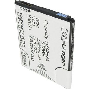 Samsung EB425161LA / EB425161LU accu (3.8 V, 1500 mAh, 123accu huismerk)