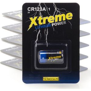 123accu Xtreme Power CR123A batterij 10 stuks