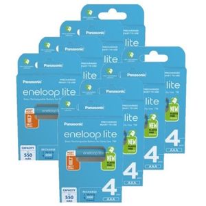 Panasonic Eneloop Lite Oplaadbare AAA / HR03 Ni-Mh Batterijen (32 stuks, 550 mAh)