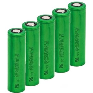 Sony Murata VTC6 / 18650 / US18650VTC6 Li-ion batterij (5 stuks, 3.7V, 3120 mAh, 20A)