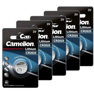 Camelion CR2025 lithium 3v - 5 stuks