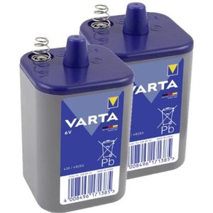 Varta Longlife Zink-kool 4R25X / 4R25 / 430 6V batterij 2 stuks