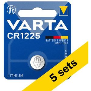 Varta CR1225 3V Lithium knoopcel batterij 5 stuks