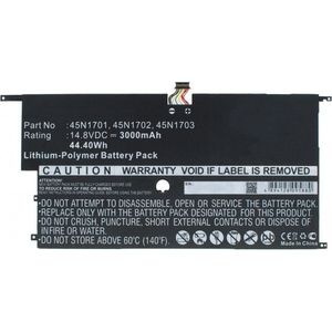 Lenovo 00HW002 / 00HW003 accu (14.8 V, 3000 mAh, 123accu huismerk)