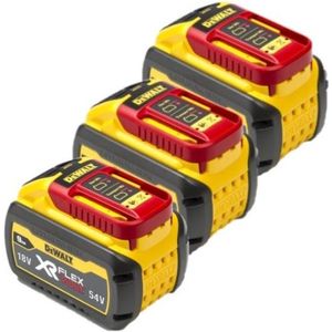 Starterset: 3x DeWalt DCB547-XJ / XR FlexVolt accu's (18V / 54V, 9.0Ah, origineel)