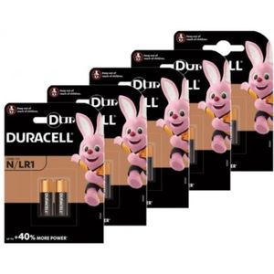 Duracell N / LR1 / Lady / MN9100 Alkaline Batterij 10 stuks