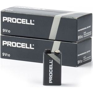 Duracell Procell Constant Power 9V / 6LR61 / E-Block Alkaline Batterij (20 stuks)