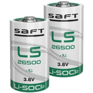Aanbieding: 2 x Saft LS26500 / C batterij (3.6V, 7700 mAh, Li-SOCl2)