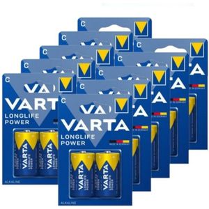 Varta Longlife Power LR14 / C Alkaline Batterij 20 stuks