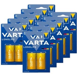 Varta Longlife LR14 / C Alkaline Batterij 20 stuks