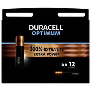 Duracell Optimum AA / MN1500 / LR06 Alkaline Batterij (12 stuks)
