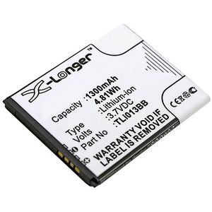 Alcatel TLi013B2 / TLi013BB accu (1300 mAh, 123accu huismerk)