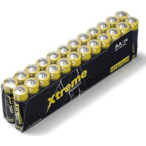123accu Xtreme Power AA / MN1500 / LR6 alkaline batterij (24 stuks, 2900 mAh)