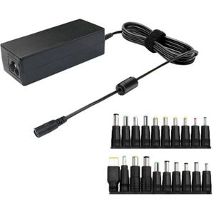 Universele 65W adapter met 20 aansluitingen (20 V, 3.25 A, 65 W, 123accu huismerk)