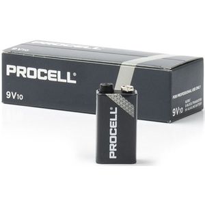 Duracell Procell Constant Power 9V / 6LR61 / E-Block Alkaline Batterij (10 stuks)