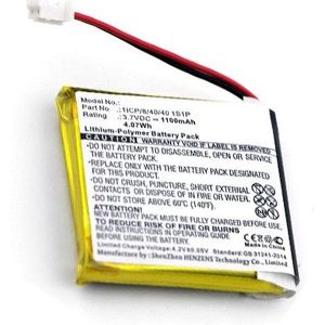 coyote 1ICP/8/40/40 1S1P accu (1100 mAh, 123accu huismerk)