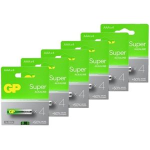 GP Super G-Tech AAA / MN2400 / LR03 Alkaline Batterij 24 stuks