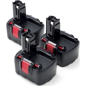 Startset: 3x Bosch BAT038 / BAT040 / BAT041 accu's (14.4 V, 2.0 Ah, 123accu huismerk)