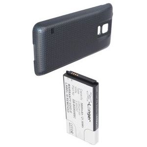 Samsung Galaxy S5 accu zwart extra hoge capaciteit (5600 mAh, 123accu huismerk)