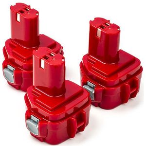 Startset: 3x Makita PA12 / 1220 / 1233 / 1234 accu's (12 V, 3.0 Ah, 123accu huismerk)