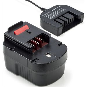 Black & Decker A12 / A1712 / HPB12 accu + lader (12 V, 1.5 Ah, 123accu huismerk)
