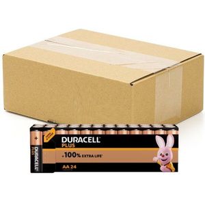 Duracell Plus 100% Extra Life AA / MN1500 / LR06 alkaline batterij 240 stuks