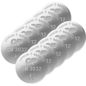 GP CR3032 3V Lithium knoopcel batterij 10 stuks