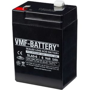 VMF SLA5-6 VRLA AGM Loodaccu (6V, 5.0 Ah, T1 terminal)