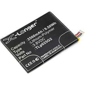 Alcatel TLp025DC / TLp025G2 / TLp025GC accu (2500 mAh, 123accu huismerk)