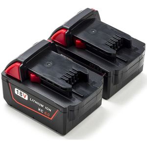 2-Pack Milwaukee M18 B6 / 4932451244 accu's (18 V, 6.0 Ah, 123accu huismerk)