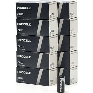 Aanbieding: Duracell Procell CR123A Lithium Batterij (100 stuks)