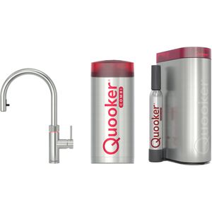 Quooker Flex met COMBI+ boiler en CUBE reservoir 5-in-1 kokend water kraan RVS