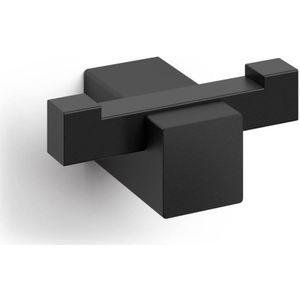 ZACK Carvo Dubbele Handdoekhaak 6,5x4,5x2,6cm zwart