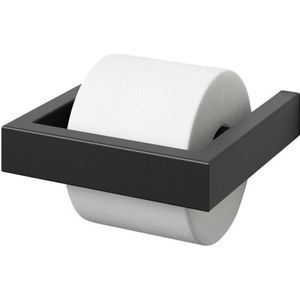 ZACK Linea toiletrolhouder 15x15,2x3cm zwart